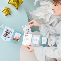 Banner - Foto guirlande - Lysebl