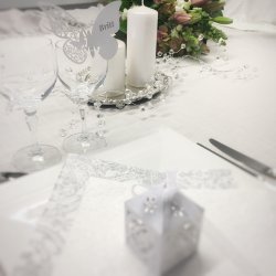 Bloklys - Metallic Pearl - 15x6 cm