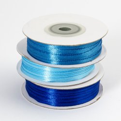 Satinbnd - Lysebl - 3 mm