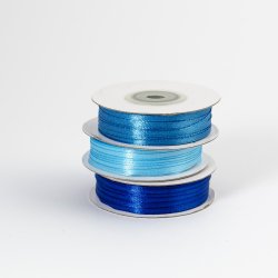 Satinbnd - Lysebl - 3 mm