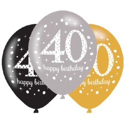 Balloner - 40 �r - Mix - 6 stk.