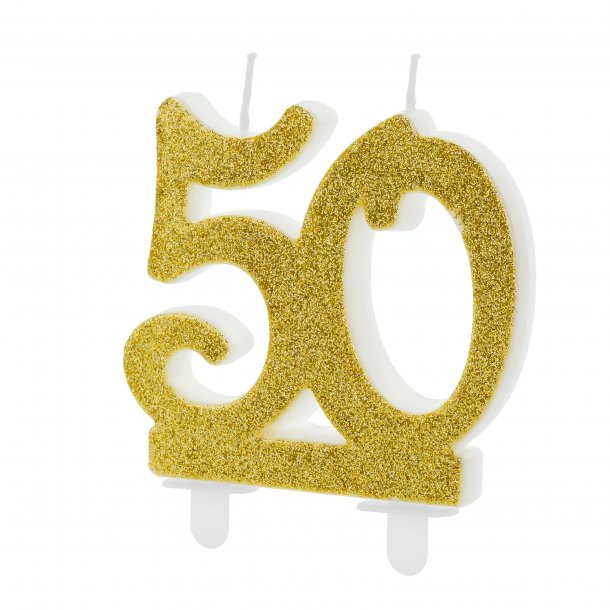 i guld til fest - Lys til 50 fødselsdag
