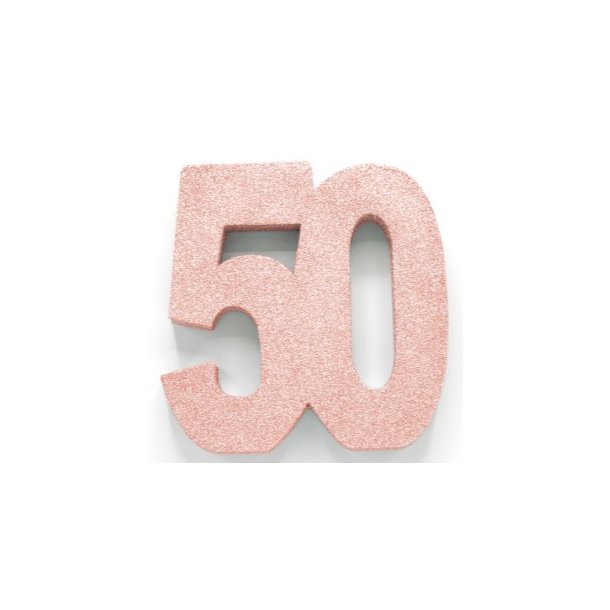 Glittertal - Borddekoration - 50 r - Rosaguld -  20 cm