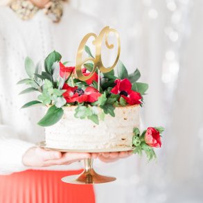 Cake topper - 60 r - Guld