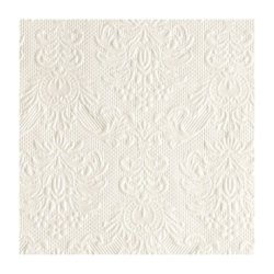 Servietter -  Ambiente Elegance Pearl Hvid - 40x40 cm