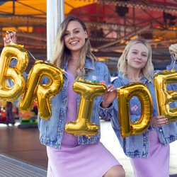 Folieballon - Bogstav B - 35 cm - Guld