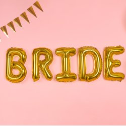 Folieballon - Bogstav B - 35 cm - Guld