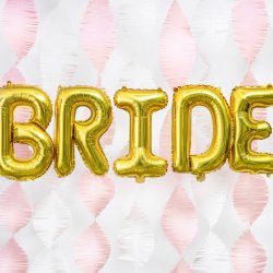 Folieballon - Bogstav B - 35 cm - Guld