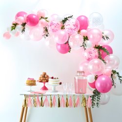 Ballonbue - Pink, lyserd og hvid