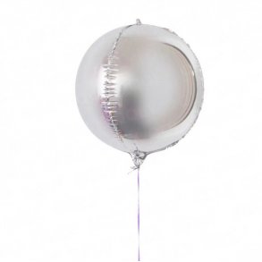 Folieballon - RUND - SLV - 55 cm