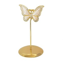 Bordkortholder / Menukortholder - Sommerfugl med krystaller