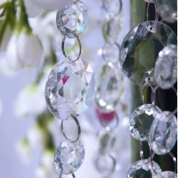 Krystal guirlande - 1 meter - =1,8/3 cm