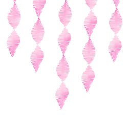 Crepebnd med frynser - Pink