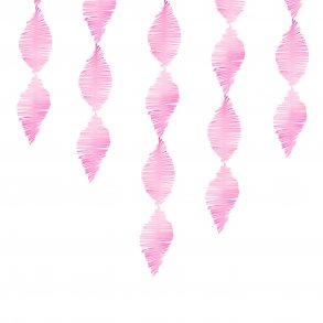 Crepebnd med frynser - Pink