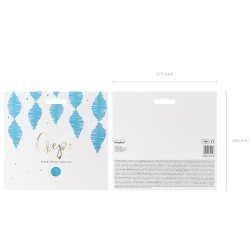 Crepebnd med frynser - Bl