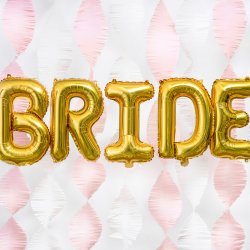 Folieballon - Bogstav D - 35 cm - Guld