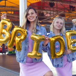 Folieballon - Bogstav D - 35 cm - Guld