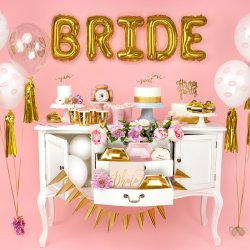 Folieballon - Bogstav D - 35 cm - Guld