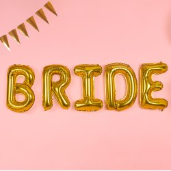 Folieballon - Bogstav D - 35 cm - Guld