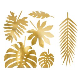 Palmeblade - Guld - 21 stk.
