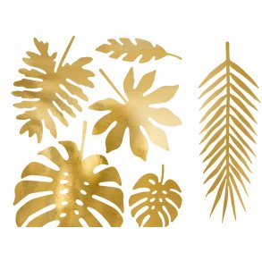 Palmeblade - Guld - 21 stk.