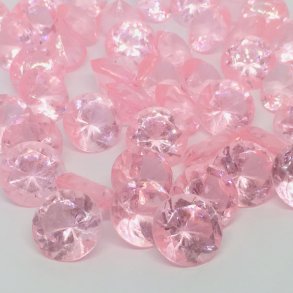 Diamant confetti - Lyserd - 1,9 cm - 50 stk.