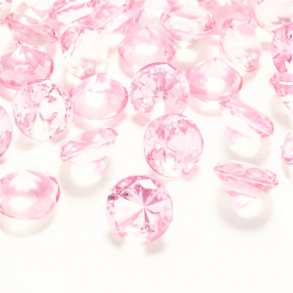  Diamant confetti - Lyserd - 2 cm - 10 stk.