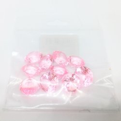  Diamant confetti - Lyserd - 2 cm - 10 stk.