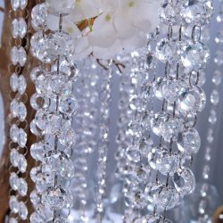 Krystal guirlande - 1 meter - =1,8/3 cm