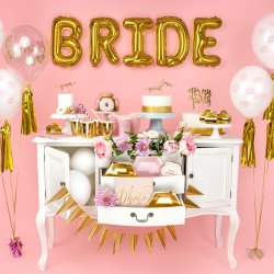 Folieballon - Bogstav D - 35 cm - Guld