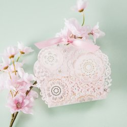 Favourbox med sljfe - Lyserd - 5 stk.