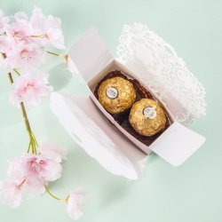 Favourbox med sljfe - Lyserd - 5 stk.