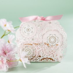 Favourbox med sljfe - Lyserd - 5 stk.