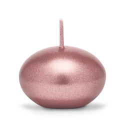 Flydelys - Metallic rose gold - 4 cm, 5 stk.