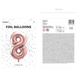 Folieballon - ROSAGULD - TAL 8 - 86 cm
