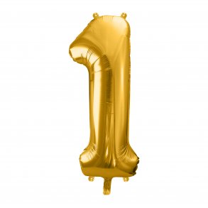 Folieballon - GULD - TAL 1 - 86 cm