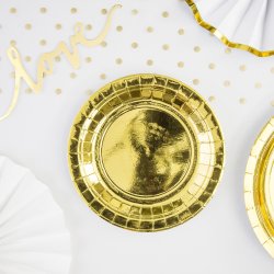 Bordlber - Organza - Vendbar med guld / slv prikker - 36 cm x 9 meter