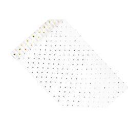 Bordlber - Organza - Vendbar med guld / slv prikker - 36 cm x 9 meter