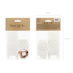 Favourbox med guldhjerter - 10 stk.