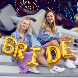 Folieballon - Bogstav I - 35 cm - Guld