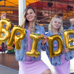 Folieballon - Bogstav I - 35 cm - Guld