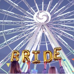 Folieballon - Bogstav I - 35 cm - Guld