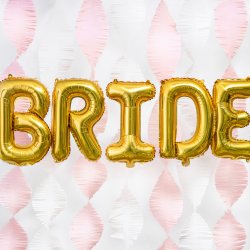 Folieballon - Bogstav I - 35 cm - Guld