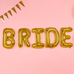 Folieballon - Bogstav I - 35 cm - Guld