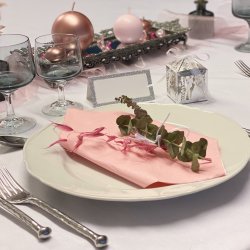 Favourbox med brudepar - Slv - 5 stk.