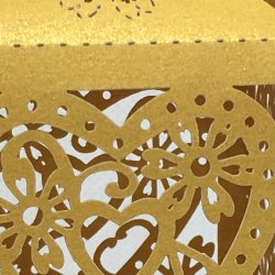 Favourbox med sljfe - Gul shimmer - 5 stk.