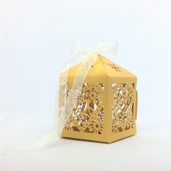 Favourbox med sljfe - Gul shimmer - 5 stk.