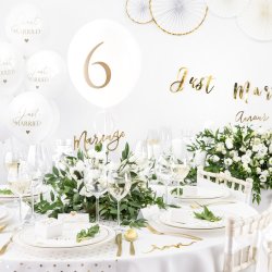 Ballon - Just Married - 6 stk.