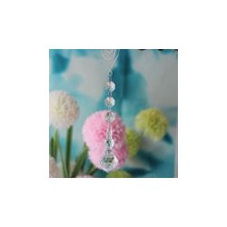 Krystal kde med vedhng - Model C - 5 stk.