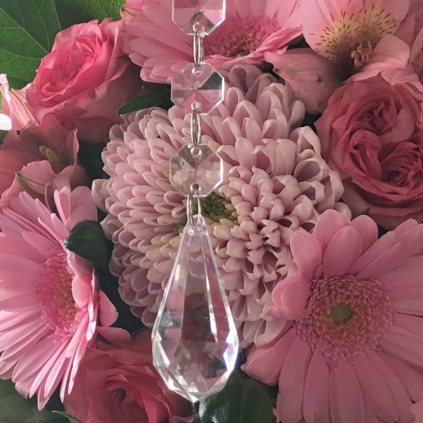 Krystal kde med vedhng - Model E - 5 stk.